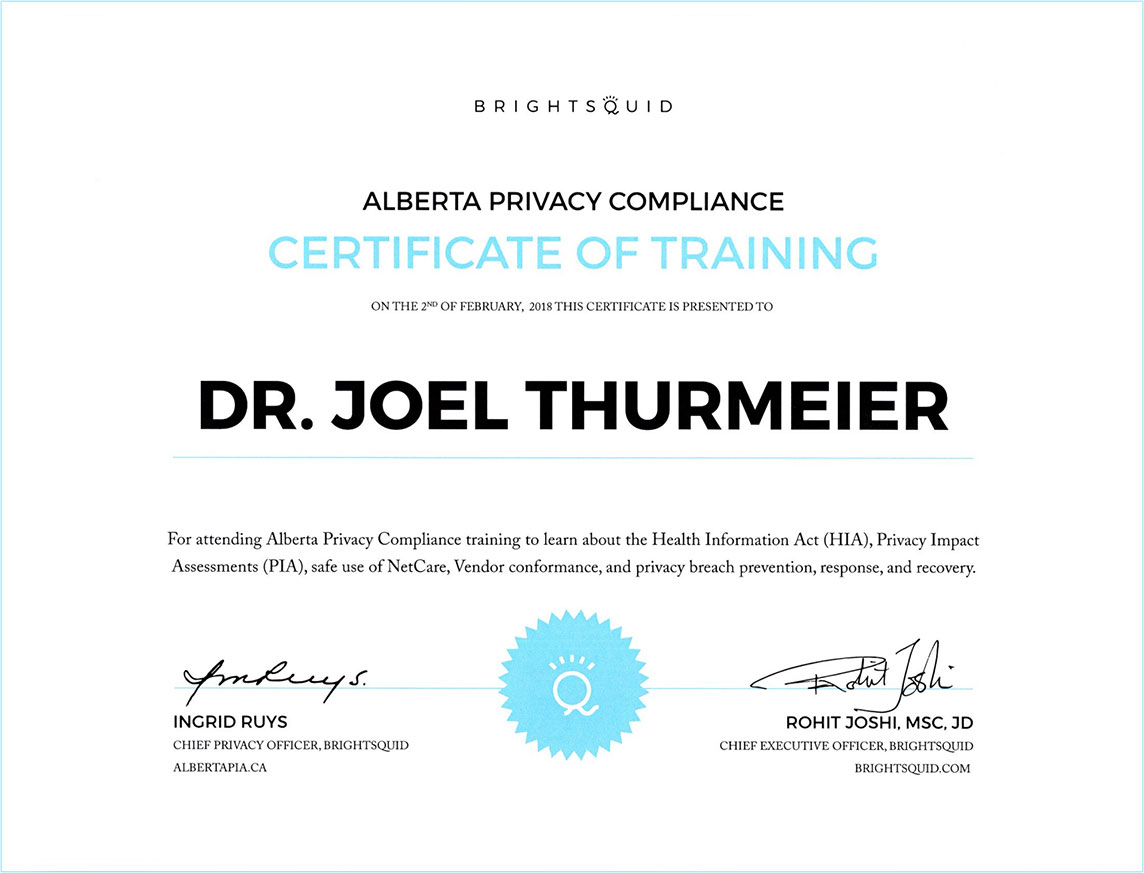 Panatella Dental Privacy Certification