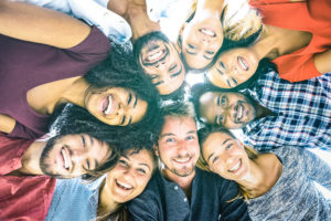 friends taking a selfie